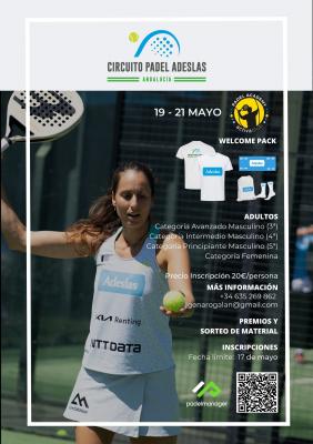 poster torneo CIRCUITO PÁDEL ADESLAS ANDALUCÍA - JEREZ DE LA FRONTERA