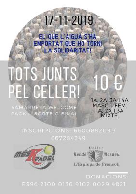 poster del torneo TORNEIG TOTS JUNTS PEL CELLER!