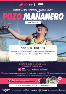 poster del torneo POZO MAÑANERO MADRID CENTRAL PADEL