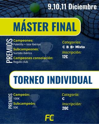 poster del torneo MASTER FINAL