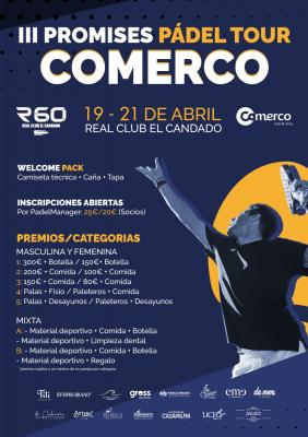 poster del torneo TORNEO PROMISES PADEL TOUR BY COMERCO