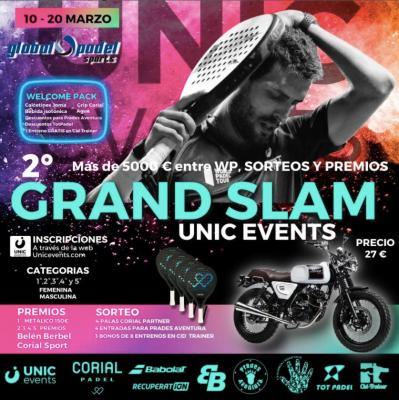 poster del torneo 2° GRAND SLAM UNIC EVENTS