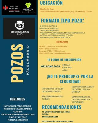 poster del torneo POZO PADELMADRID  -MASCULINO