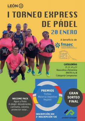 poster del torneo I TORNEO EXPRESS LEON 13 A BENEFICIO DE FMAEC