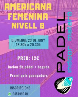 poster del torneo AMERICANA FEMENINA NIVELL B