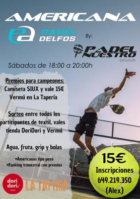 poster del torneo AMERICANA PADELNUESTRO BY DELFOS