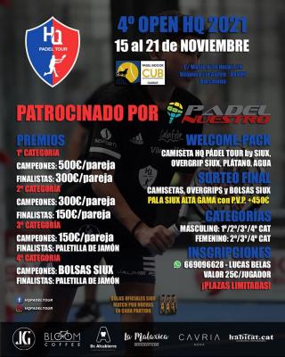 poster torneo 4º OPEN HQ 2021