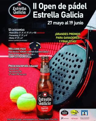 poster del torneo II OPEN DE PÁDEL ESTRELLA GALICIA - 2ªPRUEBA CIRCUITO PÁDEL PLAZA 2022