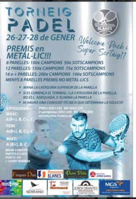 poster del torneo TORNEIG PADEL GENER