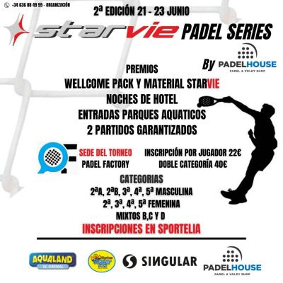 poster torneo STARVIE PADEL SERIES