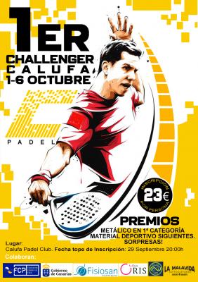 poster del torneo 1º CHALLENGER CALUFA