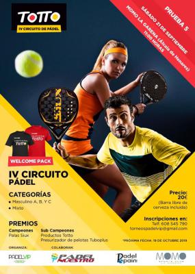 poster del torneo 5ª PRUEBA CIRCUITO TOTTO