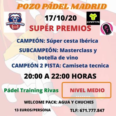 poster del torneo POZO PADEL MADRID