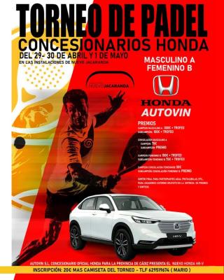 poster del torneo TORNEO CONCESIONARIOS HONDA