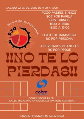 poster del torneo POZO DE PADRES E HIJOS