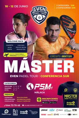 poster del torneo MÁSTER EVEN PADEL TOUR CONFERENCIA SUR