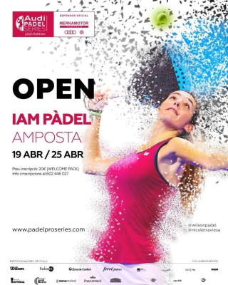 poster del torneo OPEN IAM PADEL AMPOSTA