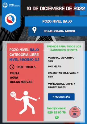 poster del torneo POZO NIVEL BAJO EL CAÑAVERAL