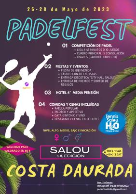 poster del torneo PADELFEST 2023