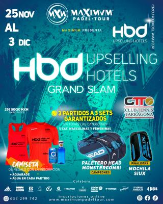 poster torneo HBD UPSELLING HOTELS GRAND SLAM