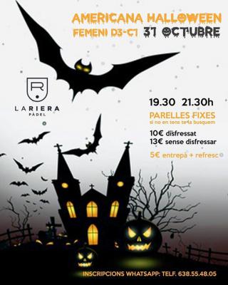 poster del torneo AMERICANA HALLOWEEN FEMENINA D3-C1