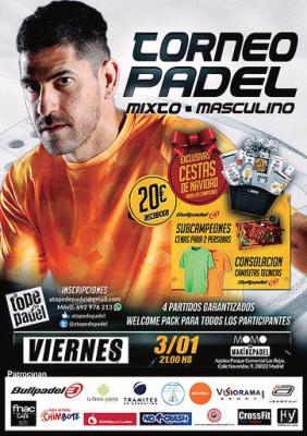 poster del torneo TORNEO DE PADEL MIXTO - MASCULINO