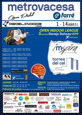 poster del torneo OPEN PADEL METROVACESA/FINQUES FARRÉ 2019 