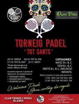 poster del torneo TORNEIG DE PADEL TOT SANTS