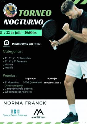 poster del torneo II TORNEO NOCTURNO 2023