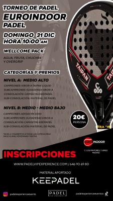 poster del torneo TORNEO KEEPADEL & EUROINDOOR