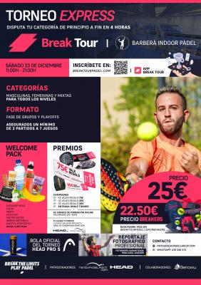 poster del torneo TORNEO 03 BARBERÀ PADEL INDOOR BY BREAK TOUR