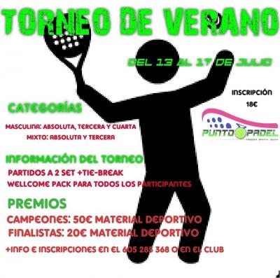 poster torneo TORNEO DE VERANO