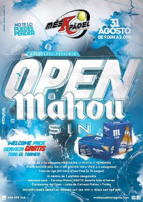 poster del torneo OPEN MAHOU SIN