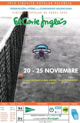 poster del torneo 6ª PRUEBA EL CORTE INGLÉS FAMILY SPORT CENTER