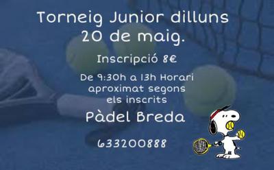 poster del torneo TORNEIG JUNIOR 