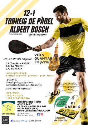 poster torneo 12+1 TORNEO DE PADEL ALBERT BOSCH