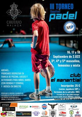 poster torneo III TORNEO BENEFICO  EL CAUTIVO