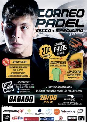 poster del torneo TORNEO DE PADEL MIXTO - MASCULINO