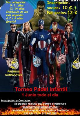 poster torneo TORNEO PADEL INFANTIL