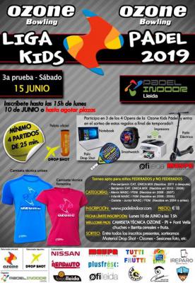 poster del torneo 3A PROVA DE LA OZONE KIDS PÀDEL 2019