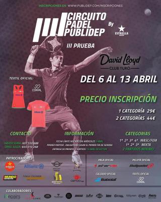 poster del torneo CIRCUITO PUBLIDEP III PRUEBA