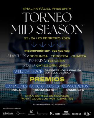 poster del torneo TORNEO MID SEASON DE KHALIFA PÁDEL