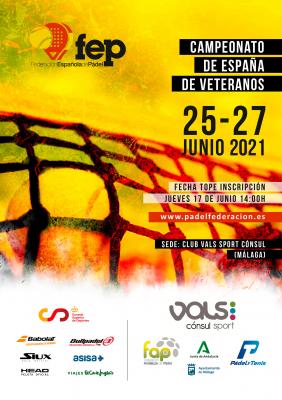 poster del torneo CAMPEONATO DE ESPAÑA DE VETERANOS 2021