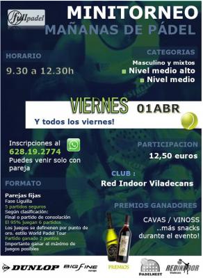 poster del torneo MINITORNEO EXORESS - NIVELES MEDIO Y AVANZADOS!