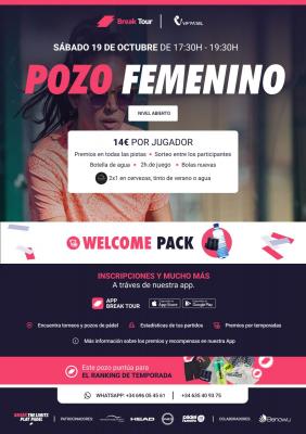 poster del torneo POZO FEMENINO NIVEL ABIERTO VIM PADEL