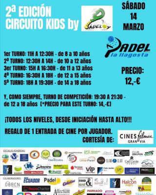 poster del torneo TORNEO CIRCUITO KIDS BY PADELOY