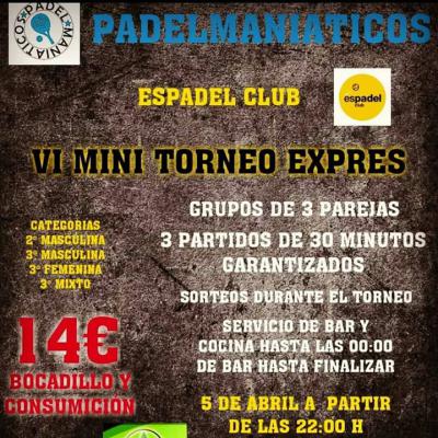 poster del torneo VI MINI TORNEO EXPRES