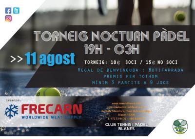 poster del torneo TORNEIG NOCTURN PÀDEL