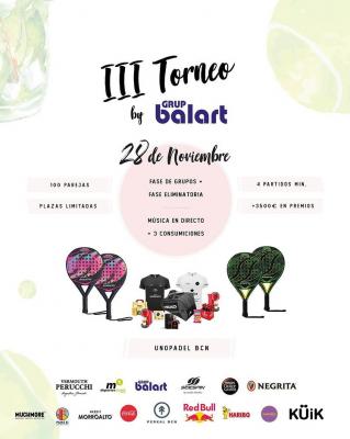 poster del torneo III TORNEO THE SPHERIC PADEL BY GRUP BALART