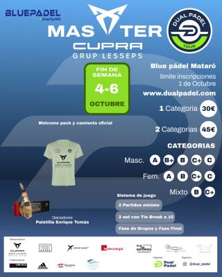 poster torneo III MASTER CUPRA GRUP LESSEPS 2024